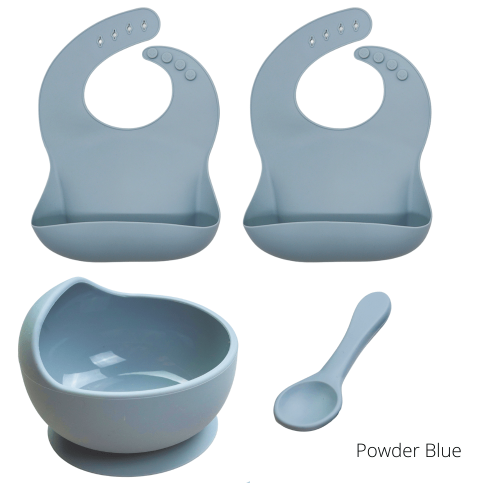 Sleepytot - Silicone Suction Bowl & 2 Bibs Bundle