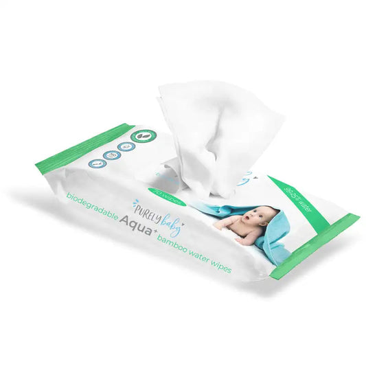 Purely Baby Aqua +  Biodegradable Bamboo Water Wipes - Babyonline