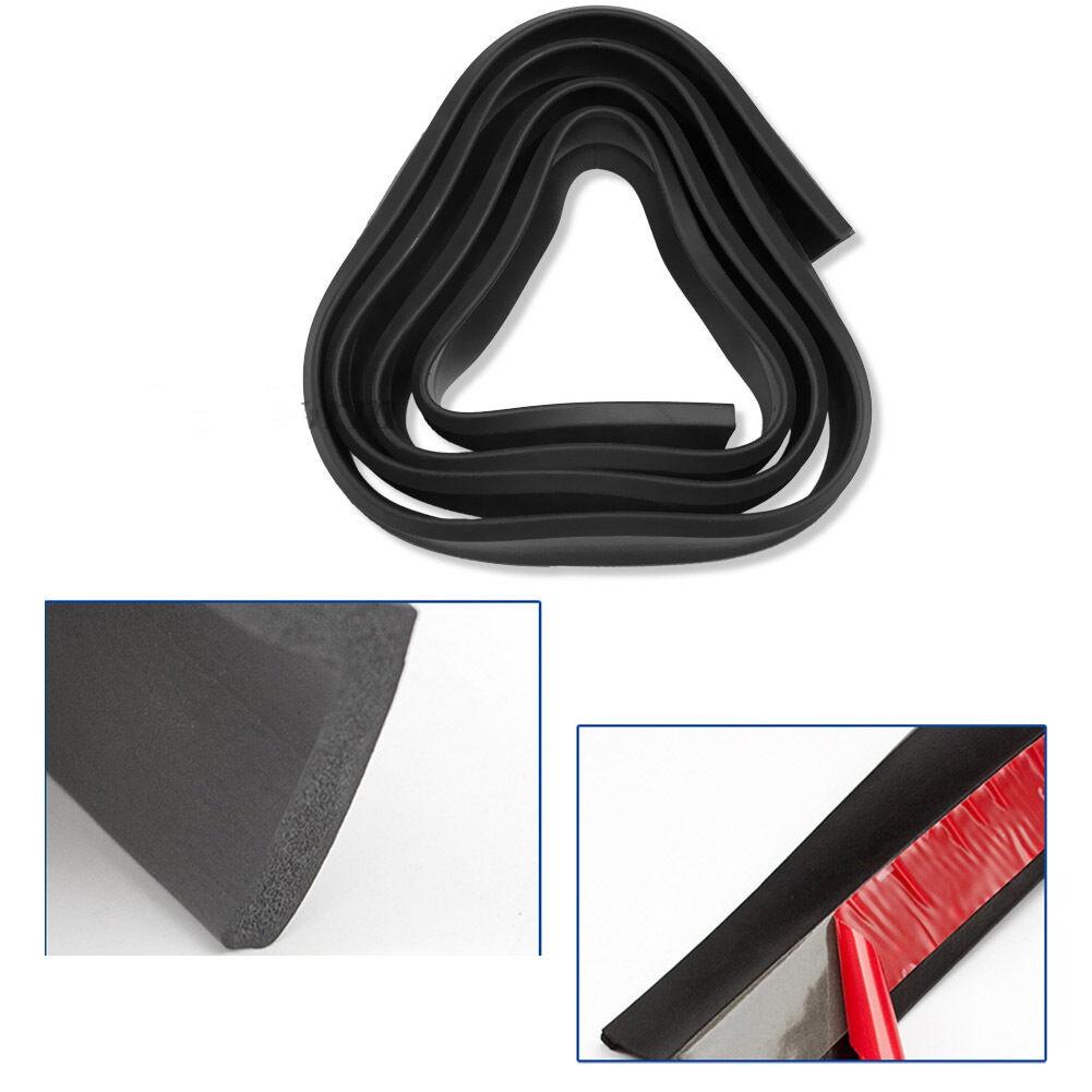 Car Front Bumper Lip Skirt Protector Splitter Body Spoiler Rubber Universal 2.5M - salelink.co.nz
