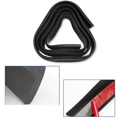 Car Front Bumper Lip Skirt Protector Splitter Body Spoiler Rubber Universal 2.5M - salelink.co.nz
