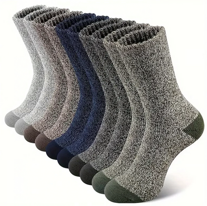 5 Pair Merino Wool Socks for Men Thick - salelink.co.nz