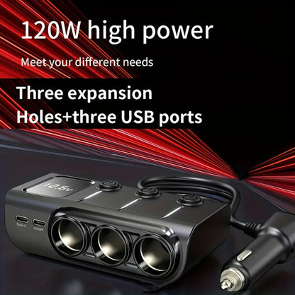 PD Fast Charging Car Lighter Adapter Splitter Cigarette Lighter Socket