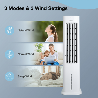 Midea Tower Fan Cooler Remote Control 4.8L Water Tank - salelink.co.nz