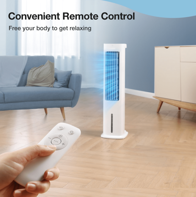Midea Tower Fan Cooler Remote Control 4.8L Water Tank - salelink.co.nz