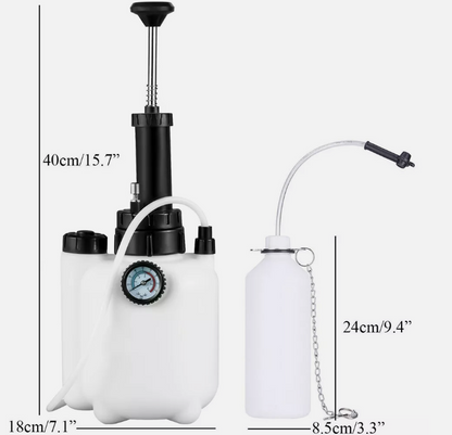 3L Manual Pressure Brake Clutch Bleeding System Tool Fluid Bleeder Kit hand pump - salelink.co.nz