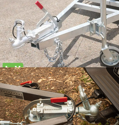 2000KG Rated 50MM Trailer Coupling Hitch Caravan Trailer Parts 4 Hole Mount - salelink.co.nz