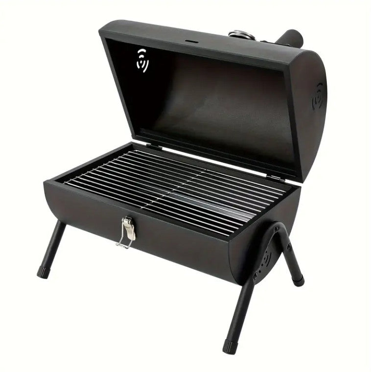 Portable Charcoal Grill, Tabletop Outdoor Barbecue Smoker, Small BBQ Grill