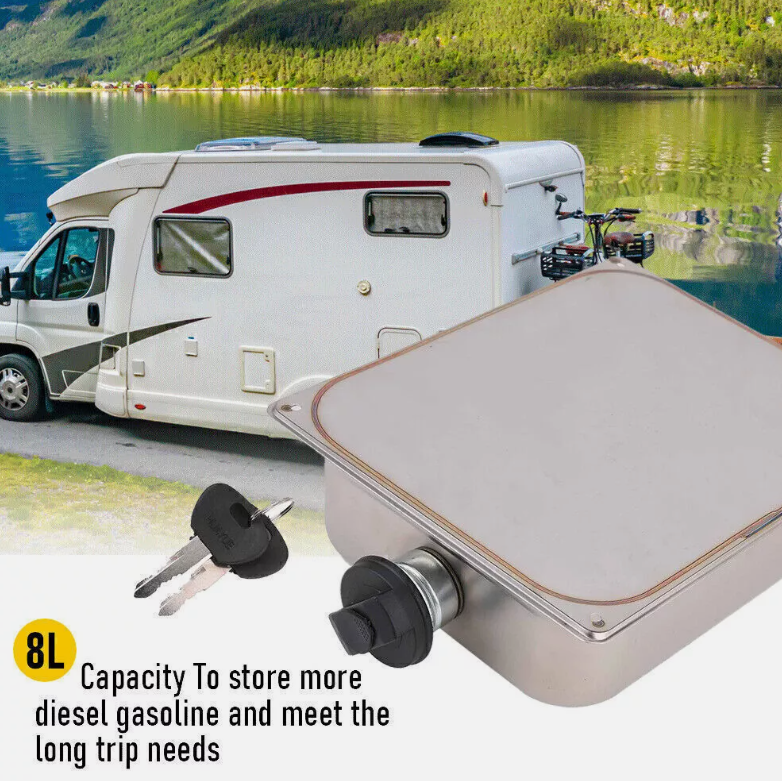8L Diesel Air Heater Fuel Tank with 2 Keys - salelink.co.nz
