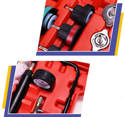 Universal Cooling System Radiator Pressure Tester Gasket Test Kit Leak Detector