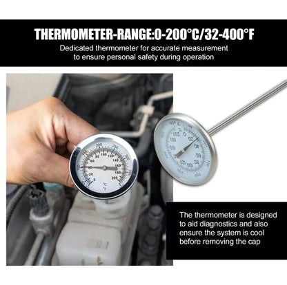 Universal Cooling System Radiator Pressure Tester Gasket Test Kit Leak Detector