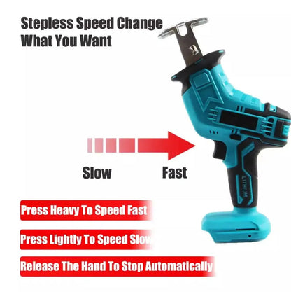 Cordless Electric Reciprocating Saw Sabre Saw Fits 18V Makita Battery