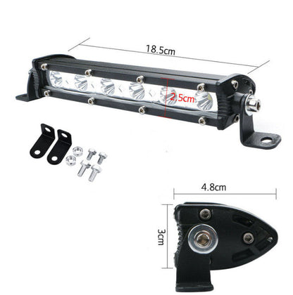 2X 7" 36W Spot LED Light Bar CREE Super Slim Offroad Work Lamp 12V 24V