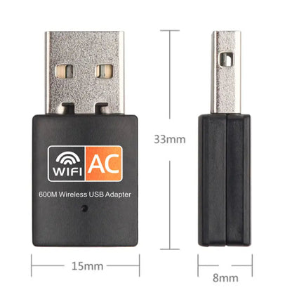 Dual Band USB WiFi Wireless Dongle Adapter 2.4GHz 5GHz