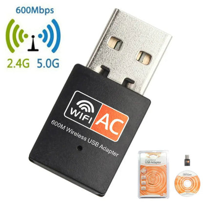 Dual Band USB WiFi Wireless Dongle Adapter 2.4GHz 5GHz