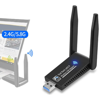 USB 3.0 WiFi Wireless Adapter Dongle