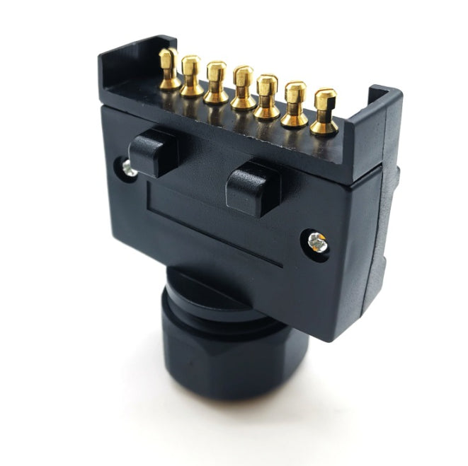 7 Pin Flat Male to 12 Pin Flat Female Trailer Adapter Caravan Connector