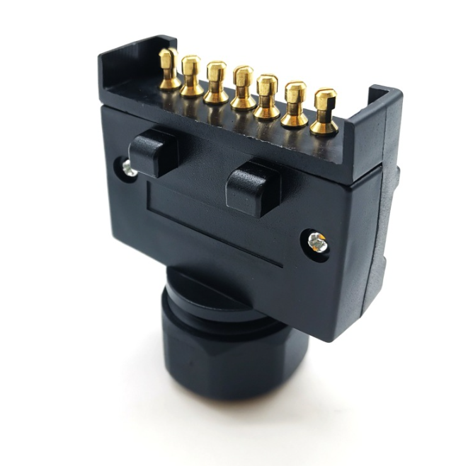7 Pin Flat Male to 12 Pin Flat Female Trailer Adapter Caravan Connector - salelink.co.nz