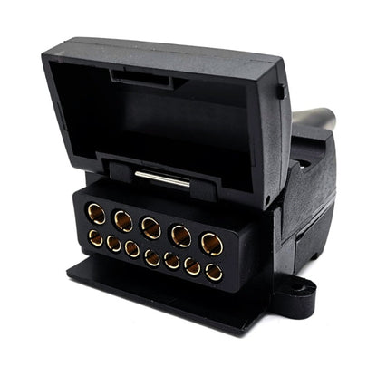 7 Pin Flat Male to 12 Pin Flat Female Trailer Adapter Caravan Connector