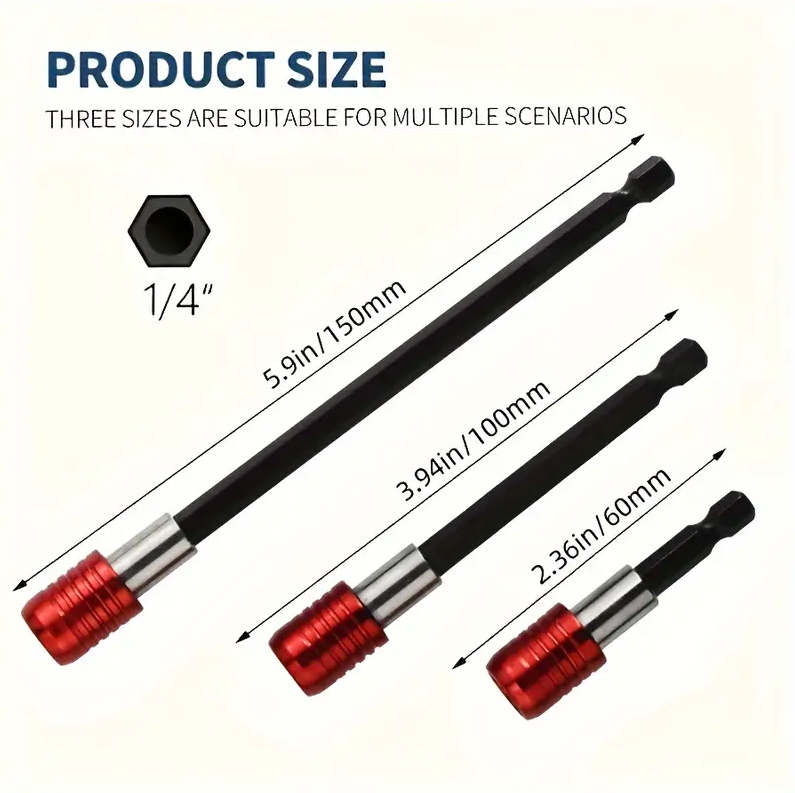 3Pcs Quick Release Magnetic Drill Holder - salelink.co.nz