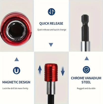 3Pcs Quick Release Magnetic Drill Holder