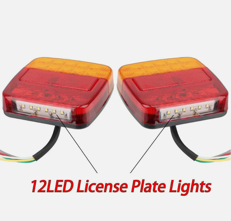 12V LED Tail Lights Trailer Light
