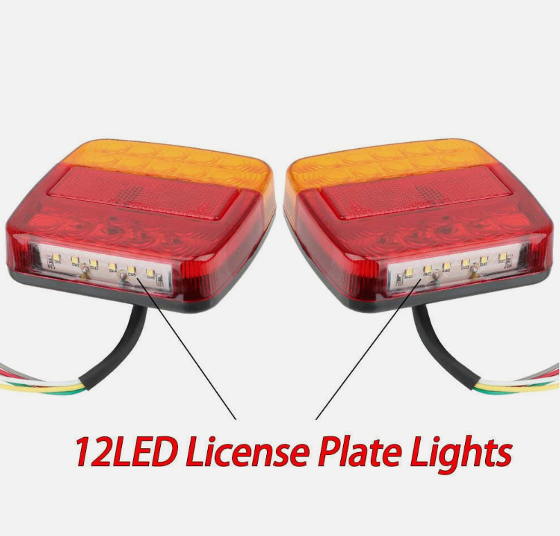 12V LED Tail Lights Trailer Light - salelink.co.nz
