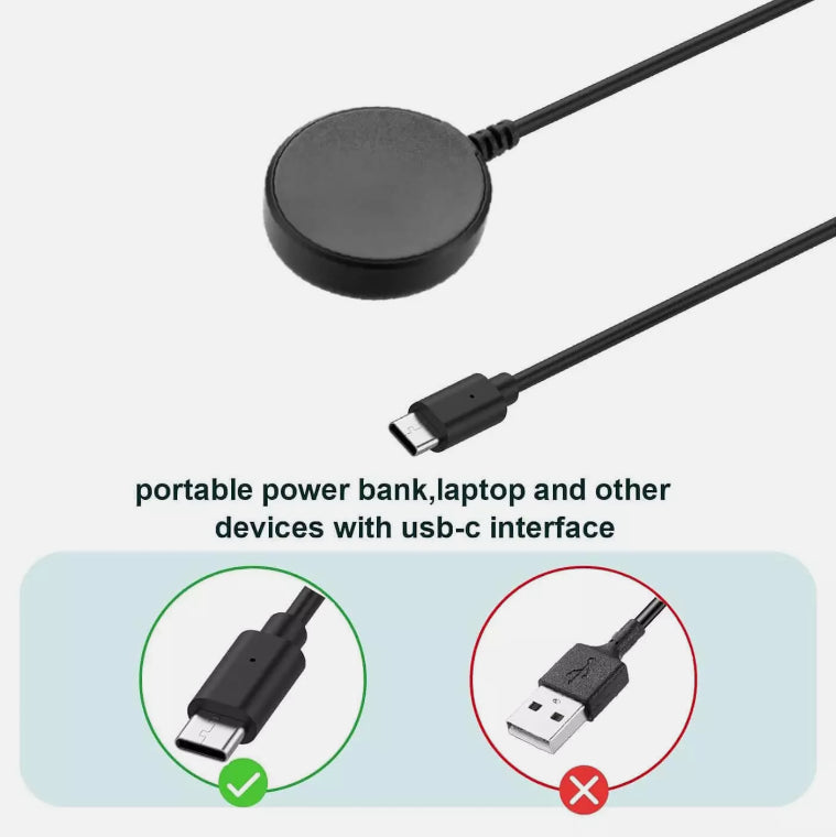 Type C USB-C Charger Cable For Samsung Galaxy Watch 7 6 5 4 3 Active 1 2 3