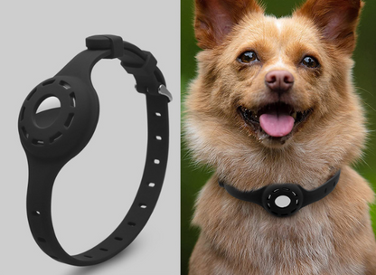 L For AirTag Pet Dog Cat Case GPS Tracking Collar Loop Holder - salelink.co.nz