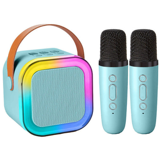 Karaoke Machine with 2 Microphones Bluetooth Speaker - salelink.co.nz