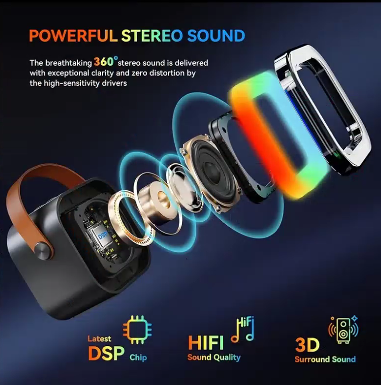 Bluetooth Singing Speaker Karaoke Player with 2 Wireless Microphones - salelink.co.nz