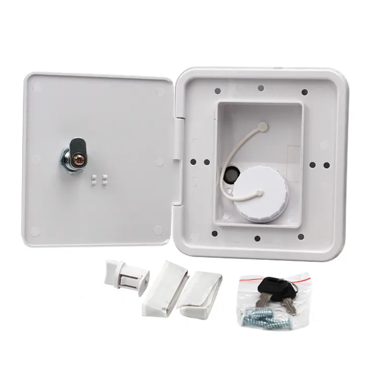 RV Gravity Water Inlet Hatch White Caravan Accessories Parts - salelink.co.nz