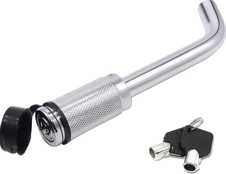 Hitch Pin Lock Tow Bar Ball Security L type Caravan Trailer Parts Anti Theft - salelink.co.nz
