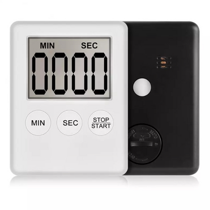 WHITE Magnetic Kitchen Timer - salelink.co.nz