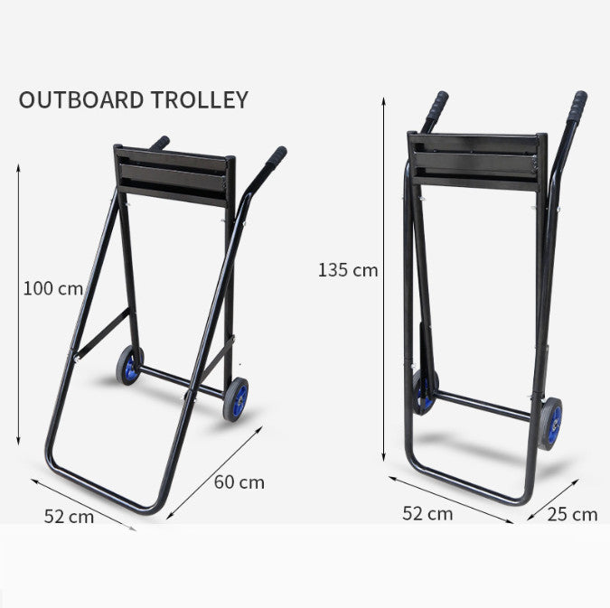 Outboard Motor Trolley Stand Transport Suits Up To 60Hp Engine Carrier Stand