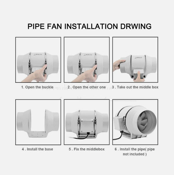 8inch Inline Extractor Fan Exhaust Duct