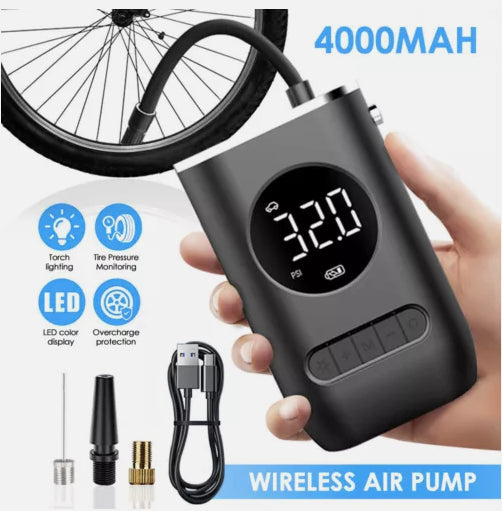 Portable Air Pump Compressor Tyre Inflator 150PSI - salelink.co.nz