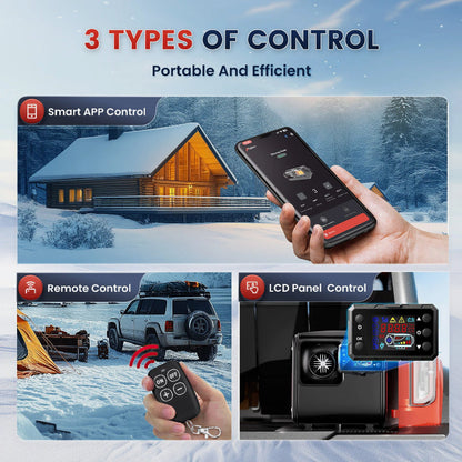 8KW Diesel Air Heater 12V 24V 240V Bluetooth App