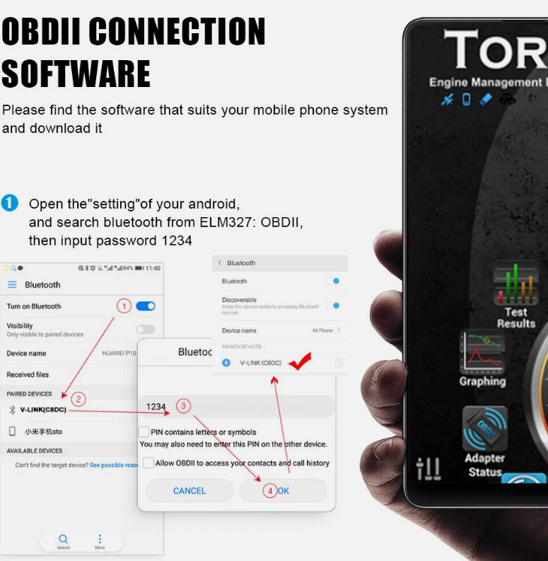 Auto Diagnostic Scanner Vgate Icar 2 Bluetooth ELM327 OBD2 Auto Diagnostic Tool