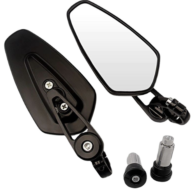 Motorcycle Bar End Mirrors Motorbike Rearview Mirror - salelink.co.nz