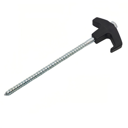 20x Camping Tent Pegs Heavy Duty Screw Steel In Ground Camping Outdoor Stakes
