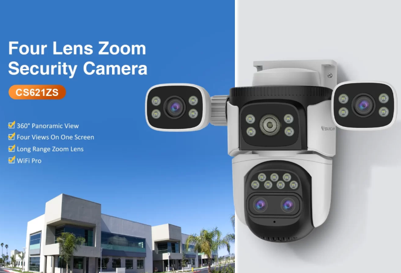 Outdoor Security Camera Four Lens - salelink.co.nz