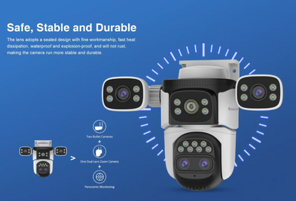 Outdoor Security Camera Four Lens - salelink.co.nz