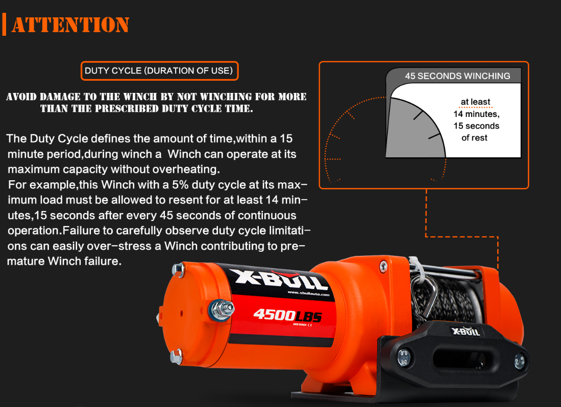 X-Bull Electric Winch 4500LBS