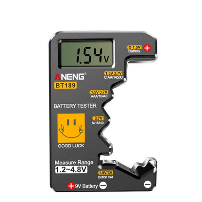 Battery Tester for AAA AA C D 9V F 6F22 1.5V/3V Button Batteries Detector LCD Display