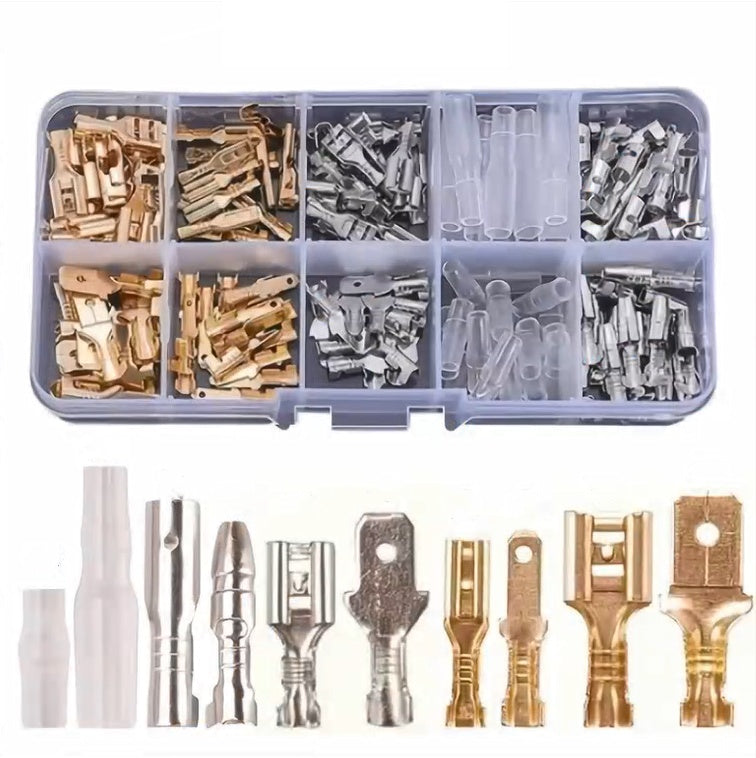 150pcs Male And Female Spade Wire Terminals