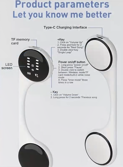 Bone Conduction Music Sleep Speaker