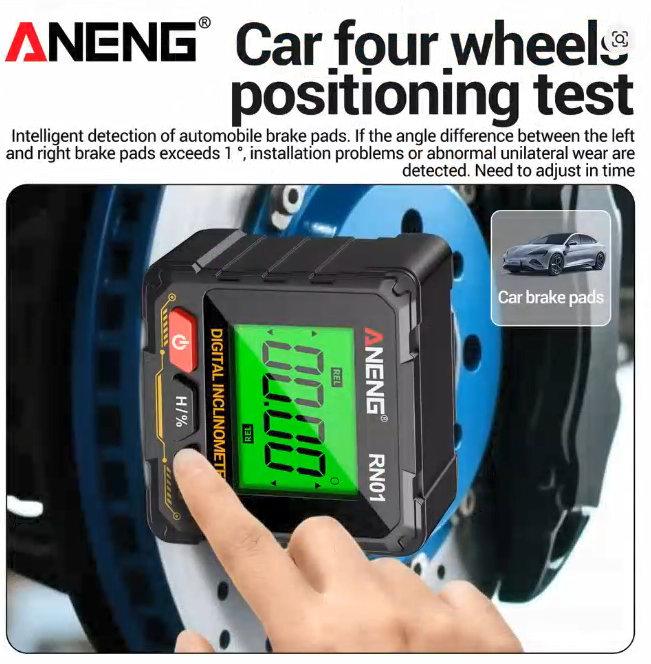360 Digital Angle Finder Magnetic Inclinometer Mini Protractor Slope Level Gauge