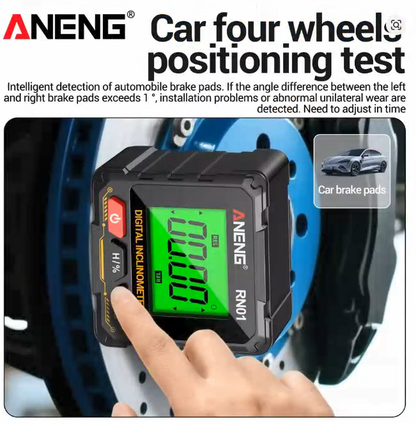 360 Digital Angle Finder Magnetic Inclinometer Mini Protractor Slope Level Gauge