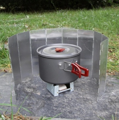 Folding Camping Stove Windscreen Cooker Wind Shield