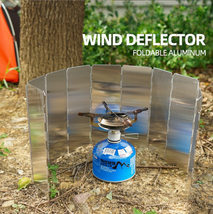 Folding Camping Stove Windscreen Cooker Wind Shield